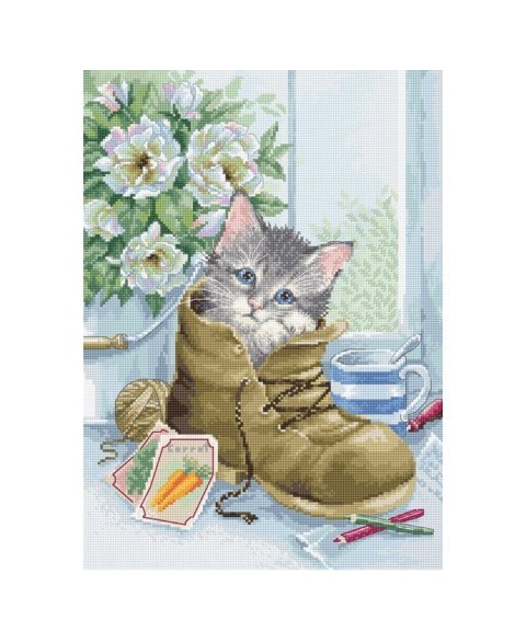 Cross stitch kit "Cute Kitten" SB2391