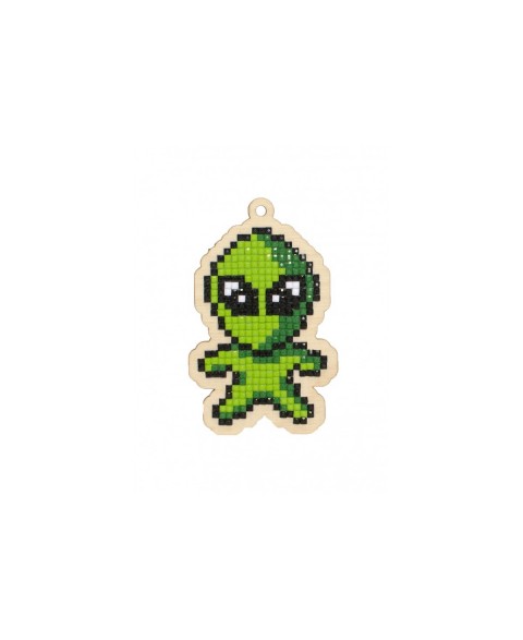 stitch green alien