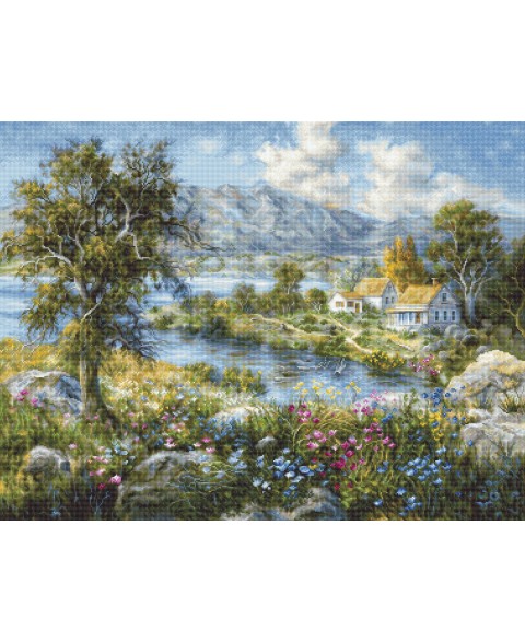 Cross stitch kit "Enchanted Cottage" SB615