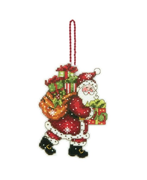 Santa With Bag Ornament...