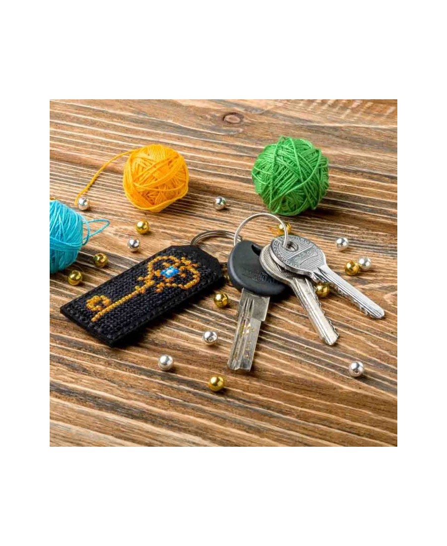 Luca-S Key Chain Kit, Leather Craft Kit, Leather Keychain Set, Leather Key  Ring Craft Kit