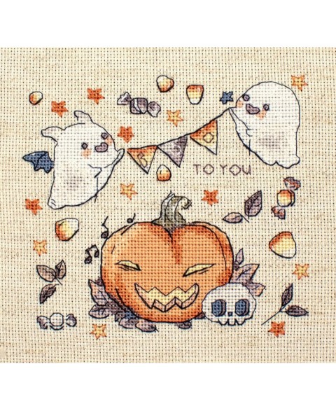 Cross stitch kit "Boo To You" SLETIL8814