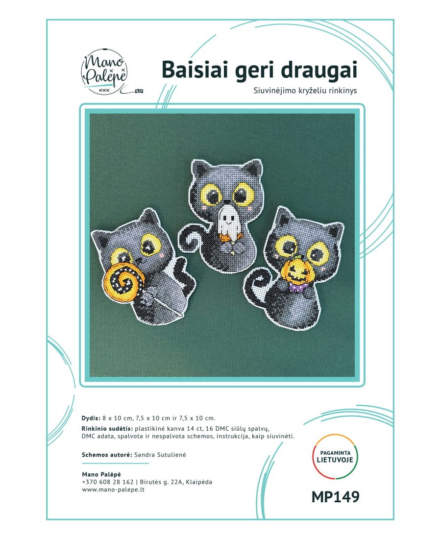 Siuvinėjimo rinkinys "Baisiai geri draugai" MP149