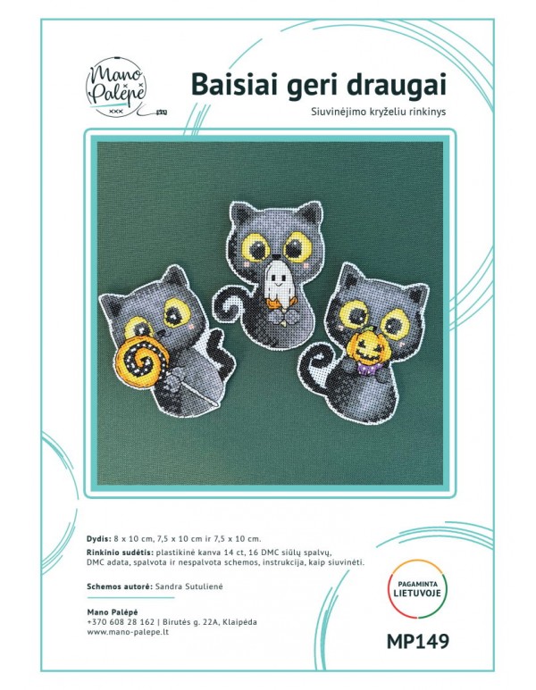 Siuvinėjimo rinkinys "Baisiai geri draugai" MP149