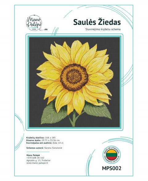 Cross stitching scheme "Sun Blossom" MPS002