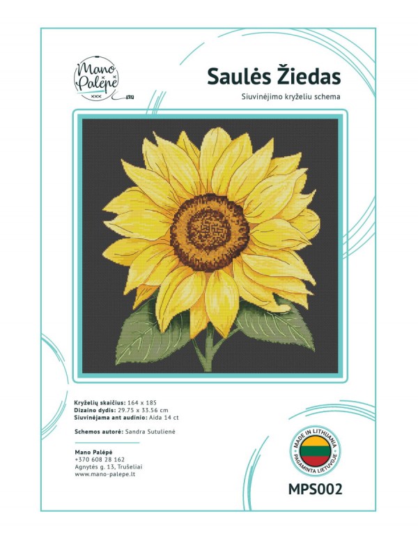 Cross stitching scheme "Sun Blossom" MPS002