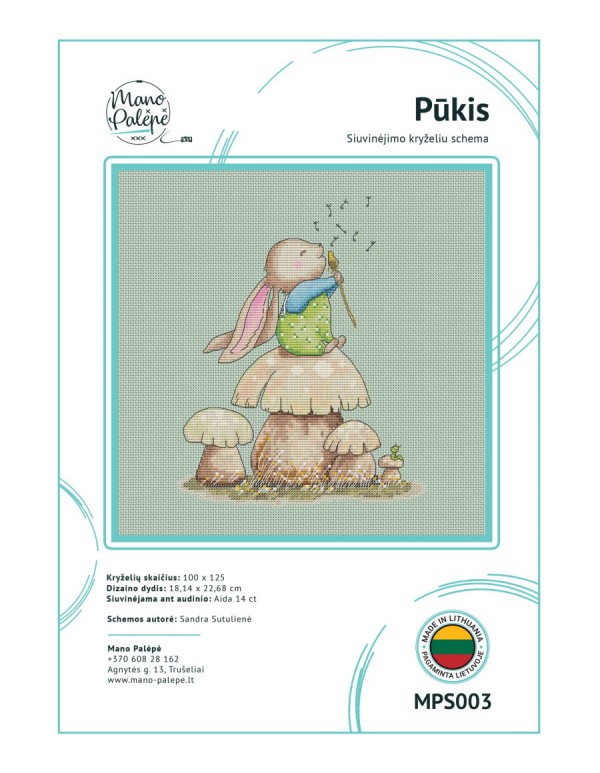 Siuvinėjimo schema "Pūkis" MPS003