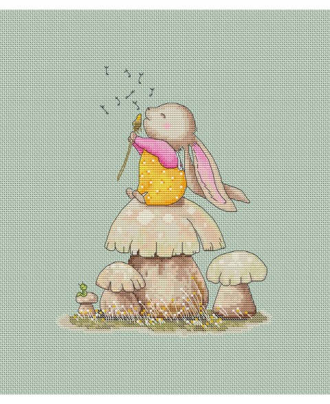 Cross stitching scheme set "Fluffy and Perla"