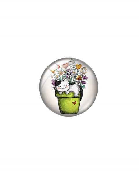 Needle Minder Magnet “Kittens in Flower Pots”