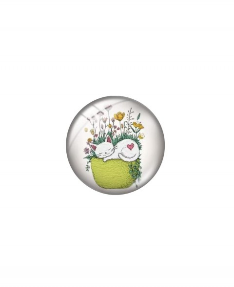 Needle Minder Magnet “Kittens in Flower Pots”