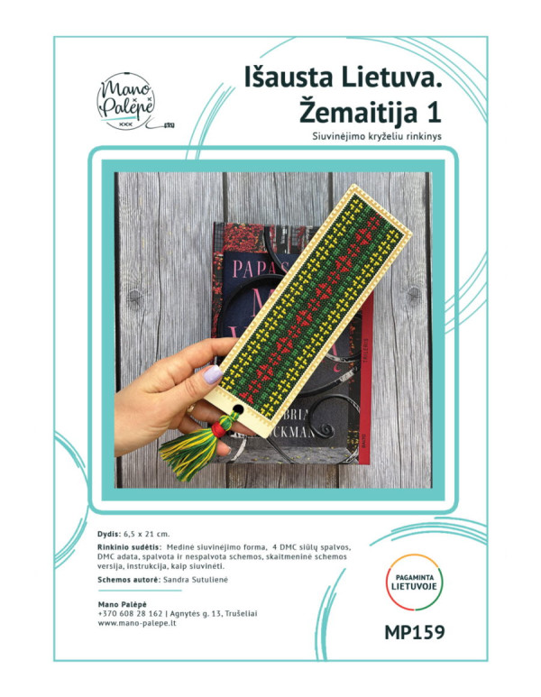 Woven Lithuania. Žemaitija - cross stitch kit