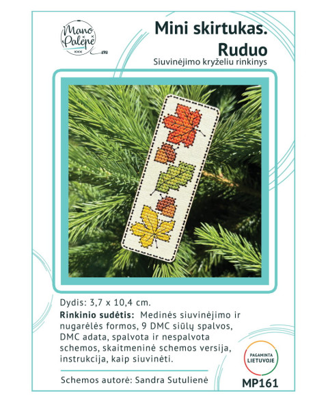 Mini Bookmark. Autumn – Cross Stitch Kit MP161