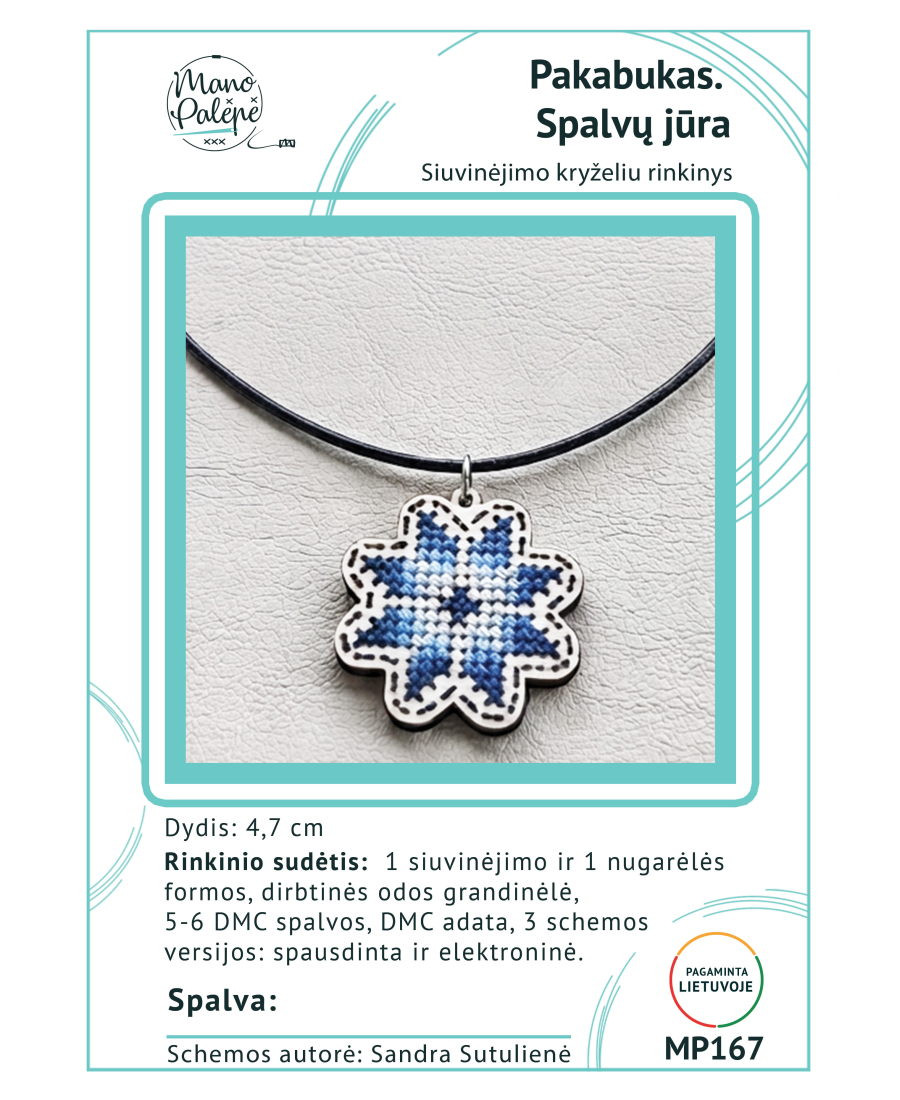Pakabuko siuvinėjimo rinkinys "Spalvų jūra" MP167