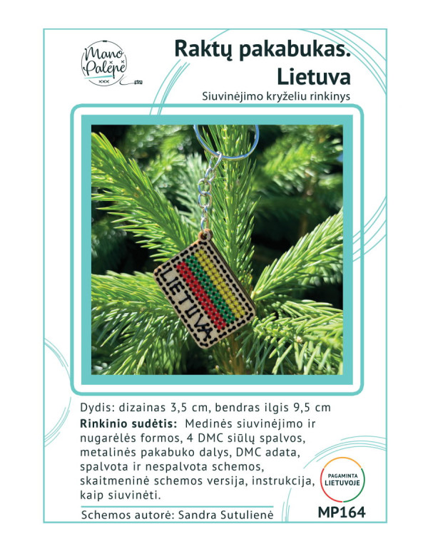 Lithuania Cross Stitch Keyring Kit MP164