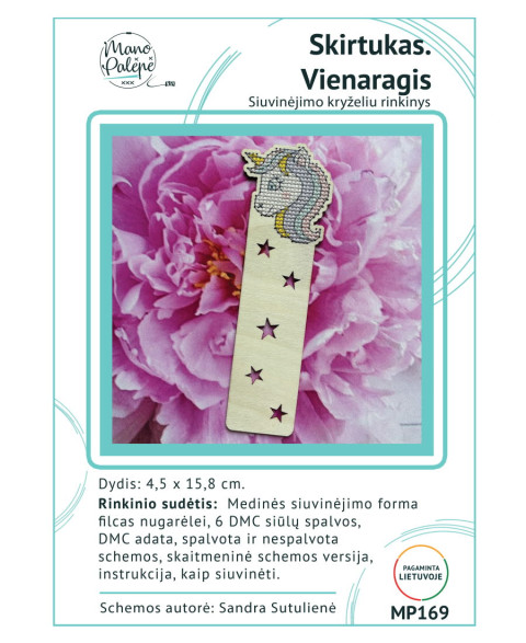 Bookmark. Unicorn – Cross Stitch Kit MP169