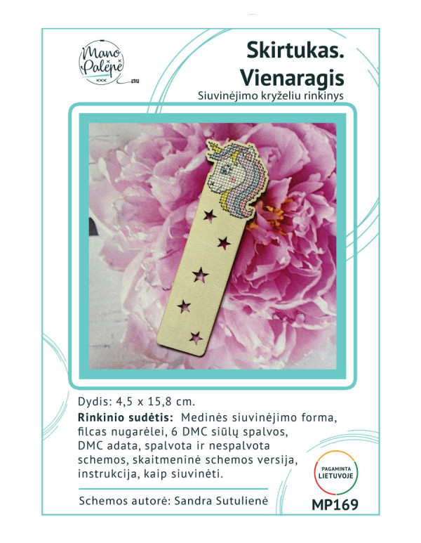 Skirtukas. Vienaragis – siuvinėjimo kryželiu rinkinys MP169