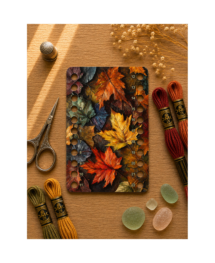 Thread Organizer “Colorful Chestnut Leaves”