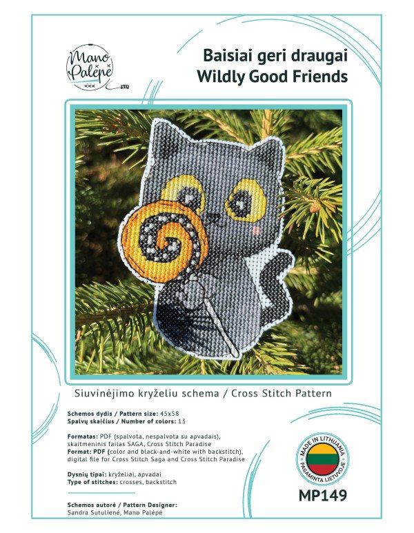 Wildly Good Friends. 1 – Digital Cross Stitch Pattern
