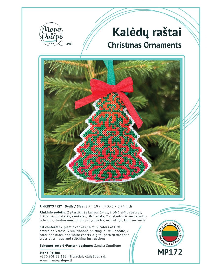 “Christmas Ornaments” Cross Stitch Kit MP172
