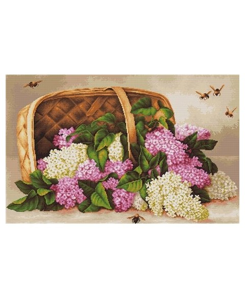 Basket Of Lilacs SB501