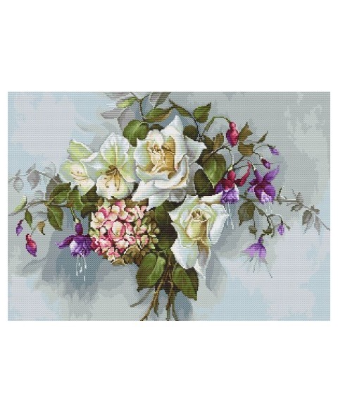 Siuvinėjimo rinkinys "Bouquet with Roses" SBA2363