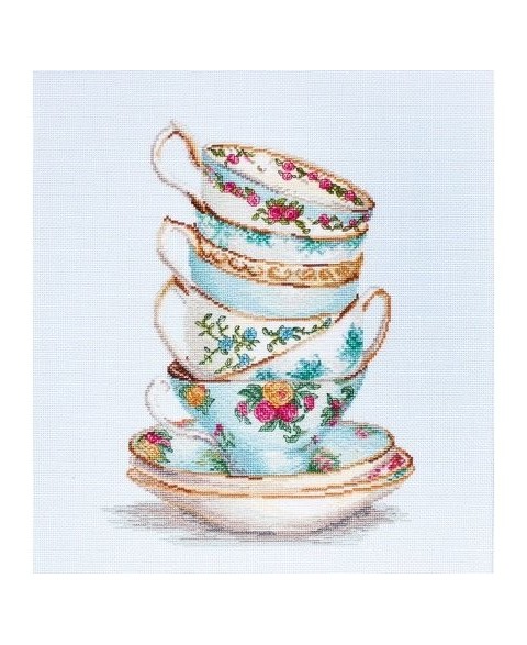 Turquoise Themed Tea Cups...