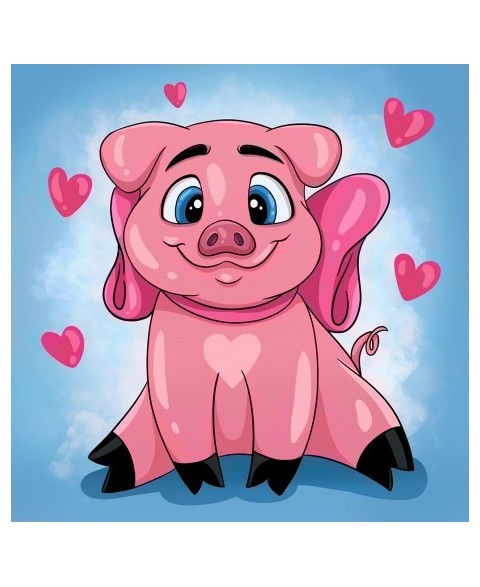 Piggy In Love WD2296