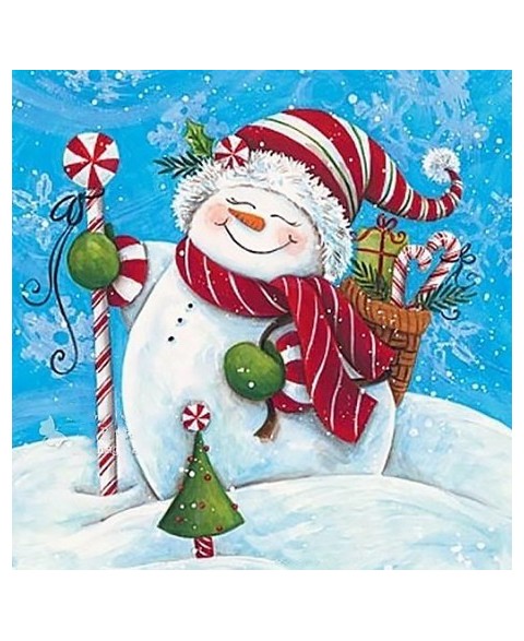 Snowman With Gifts WD2444